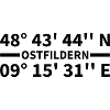 Ostfildern Coordinates
