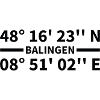 Balingen coordinates