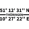 Thuringia coordinates