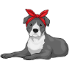 Pitbull Hair Bow