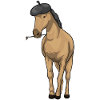Horse Painter Brush Painting