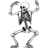 Dancing skeleton