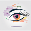 Leuchtendes Auge