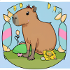 Easter capybara