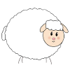 Sweet, fat sheep Easter