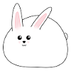 Fat, sweet White Bunny, Easter