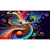 Cosmic Rainbow Swirl
