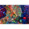 Chromatic Skull Fluid Art