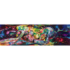 Vivid Faces in Neon Graffiti