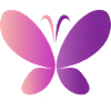 Papillon rose