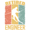 Skiing retired engineer