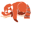 Sleeping Red Panda