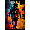 Firefighter Painting