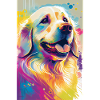 Golden Retriever Dog Drawn