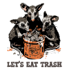 Possum Lets Eat Trash