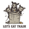 Possum Lets Eat Trash