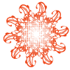 Random patterns rotated and dotted