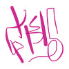 Abstract pink t-shirt