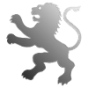 Lion embossed Heraldic animal