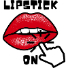 Lippenstift Klick Comic Geschenkidee Lippe
