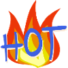 Hot flame with draught