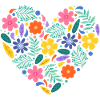 Herz aus Blumen