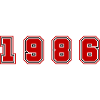 1986 Year Number