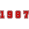 1987 Year Number