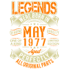 1977 May Birthday Legend