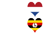 Uganda and the Netherlands 100% Genius flag