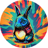 Psychedelic Easter Bunny