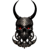 Skull with horned helmet