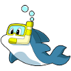 Dolphin Swimming Snorkel
