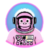 Space Monkey Pink