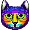 Psychedelic & Trippy Cat