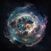 Moon in Nebula