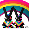 Stolze Pride Hasen