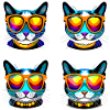 Cat Glasses Gold