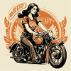 logo girl on bike
