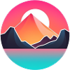 Mountain Landscape Geometric Art
