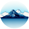 Mountain Landscape Geometric Art