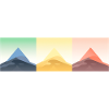 Mountain Landscape Geometric Art