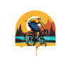 Fun mountain biker