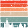 Sunset Skyline Stripes