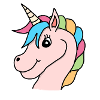 Einhorn Regenbogen Rosa