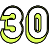 30 LAT. 30. rocznica. URODZINY 30 LAT. 30