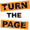 Turn the Page saying lettering