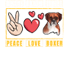 Peace Love Boxer