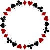 Wreath Playing Cards Skat Dame Mau-Mau Rummy