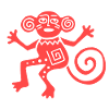 Ancient Mexican Symbol, Monkey, Monkey